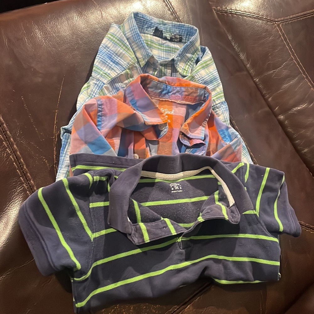 Boys Bundle 5T collared shirts